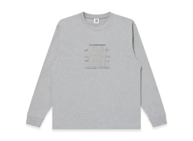 BlackEyePatch Washed OG Label Patched L/S Tee "Heather Gray"