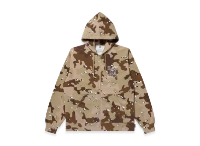 BlackEyePatch Stencil Logo Embroidered Zip Hoodie "Desert Camo"