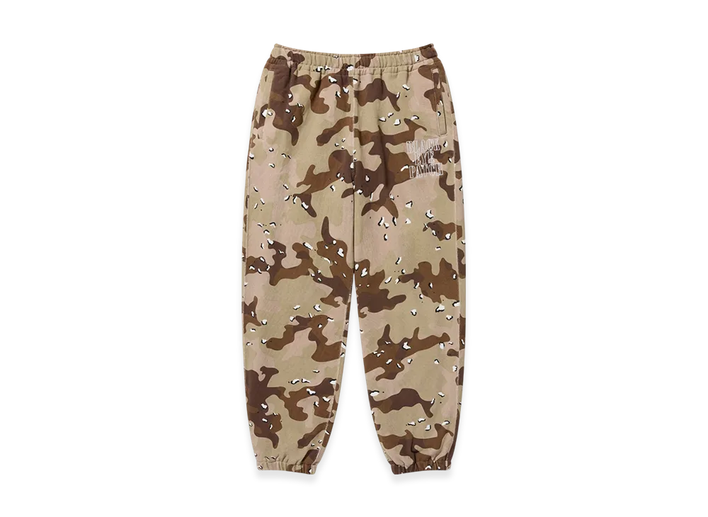 BlackEyePatch Stencil Logo Embroidered Sweat Pants "Desert Camo"