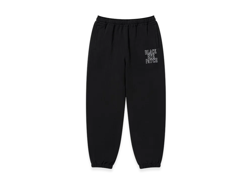 BlackEyePatch Stencil Logo Embroidered Sweat Pants "Black"