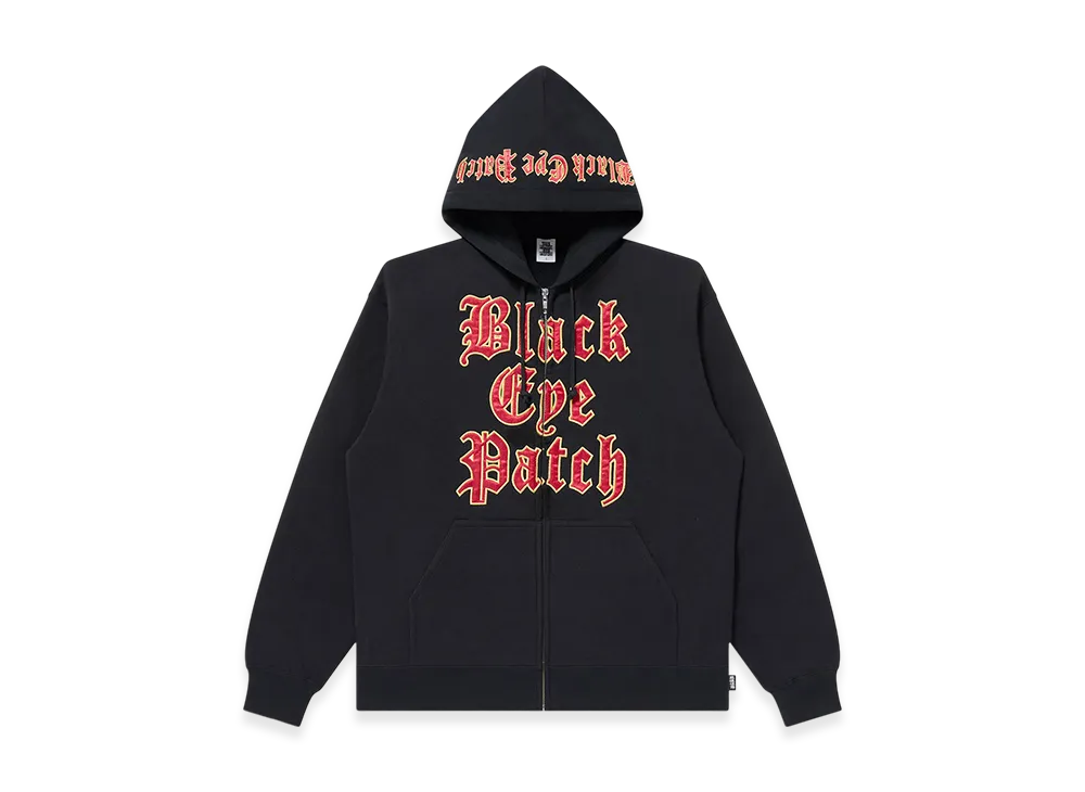 BlackEyePatch Stacked Oe Logo Zip Hoodie "Black"