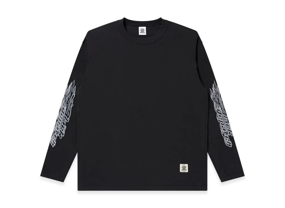BlackEyePatch Flame Logo Thermal L/S Tee "Black"