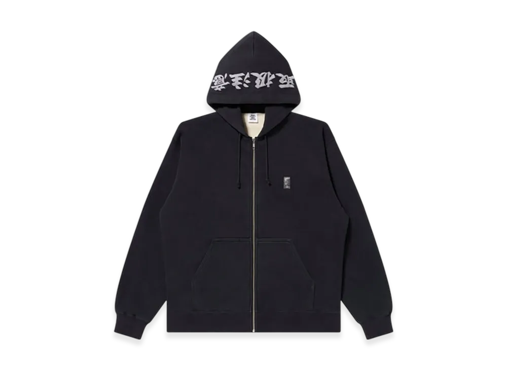 BlackEyePatch Reflector Embroidered SMALL HWC Zip Hoodie "Black"