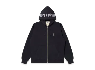 BlackEyePatch Reflector Embroidered SMALL HWC Zip Hoodie "Black"