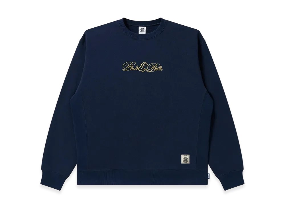 BlackEyePatch Serpentine Script Crew Sweat "Navy"