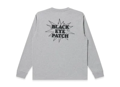 BlackEyePatch Shit Happens L/S Tee "Heather Gray"