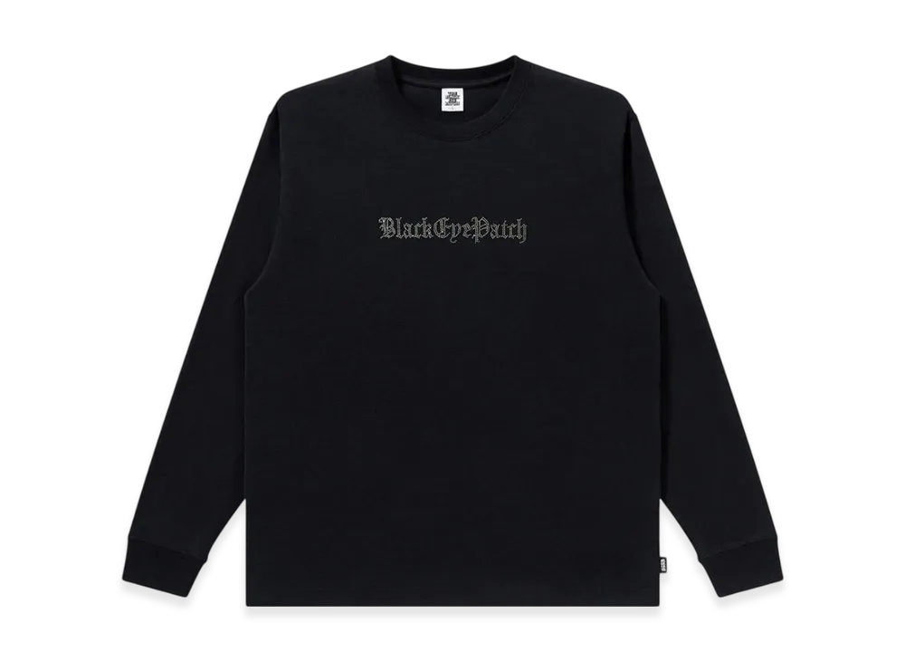 BlackEyePatch Rhinestoned OE Logo L/S Tee "Black"