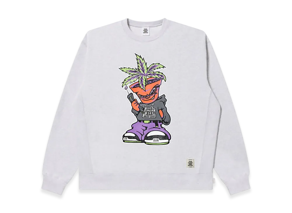 BlackEyePatch Pothead Dealer Crew Sweat "Ash"