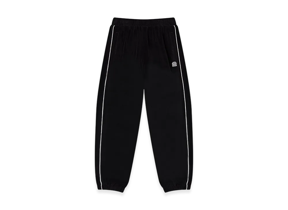 BlackEyePatch OG Label Piped Velour Track Pants "Black"