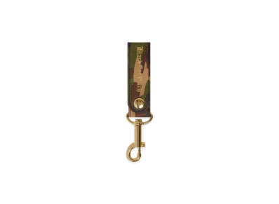 BlackEyePatch Camouflaged Leather Strap Keychain "Woodland Camo"