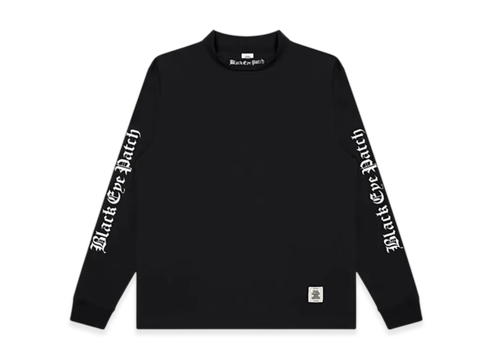 BlackEyePatch OE Logo Mock Neck L/S Tee "Black"
