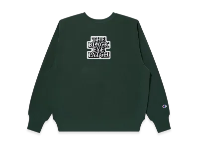 BlackEyePatch x Champion OG Label Crew Sweat "Dark Green"