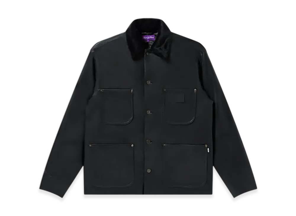 BlackEyePatch Og Label Faux Leather Coverall Jacket "Black"
