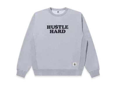 BlackEyePatch Hustle Hard Crew Sweat "Heather Gray"
