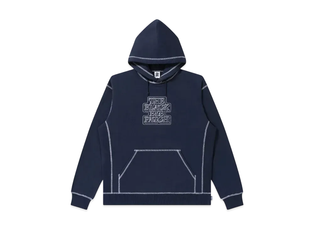 ブラックアイパッチ OG ラベル アウトライン エンブロイダード フーディー "ネイビー"