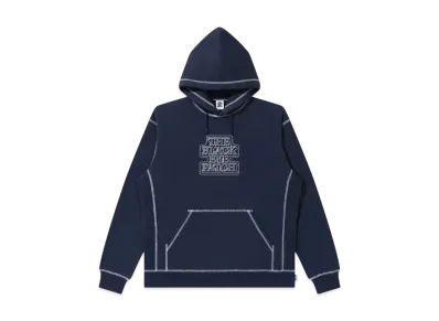 Blackeyepatch OG Label Outline Embroidered Hoodie Heather "Navy"