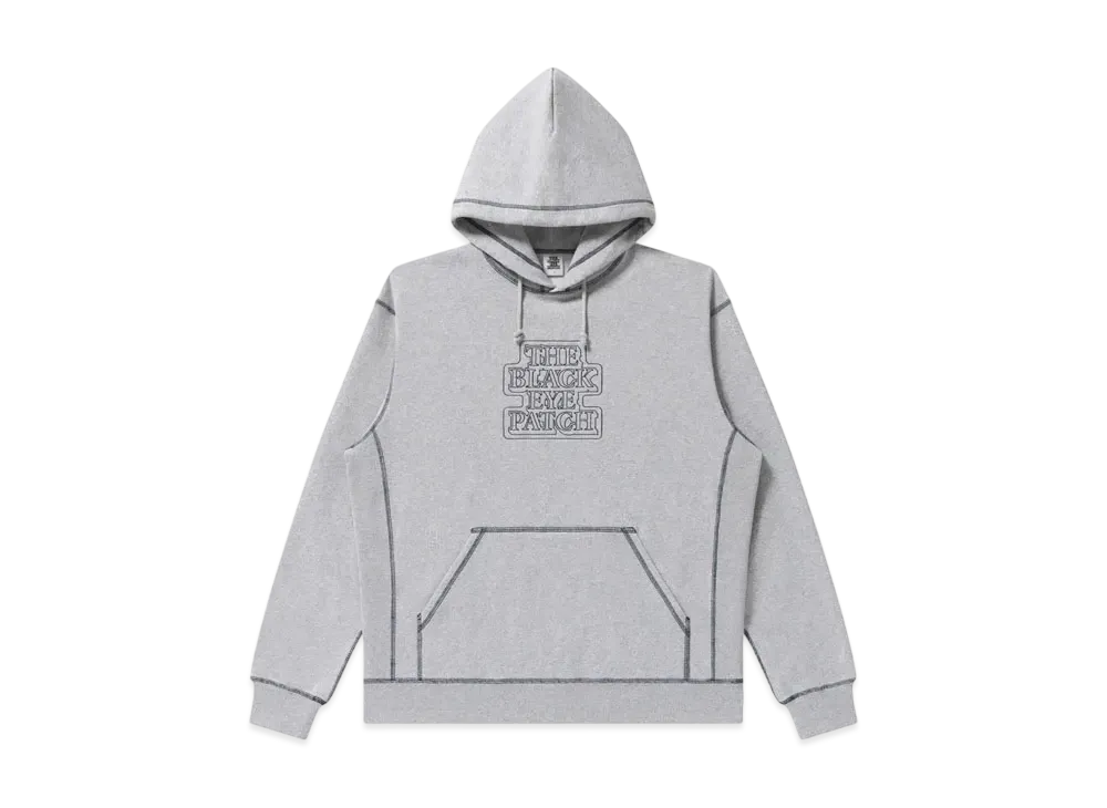 Blackeyepatch OG Label Outline Embroidered Hoodie Heather "Heather Gray"
