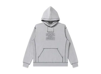 Blackeyepatch OG Label Outline Embroidered Hoodie Heather "Heather Gray"