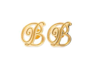 Blackeyepatch B Emblem Earrings "Gold"