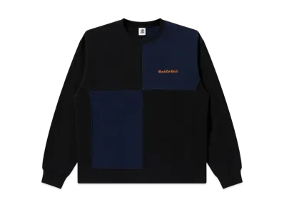 Blackeyepatch Oe Logo Block Paneled Crew Sweat "Black"