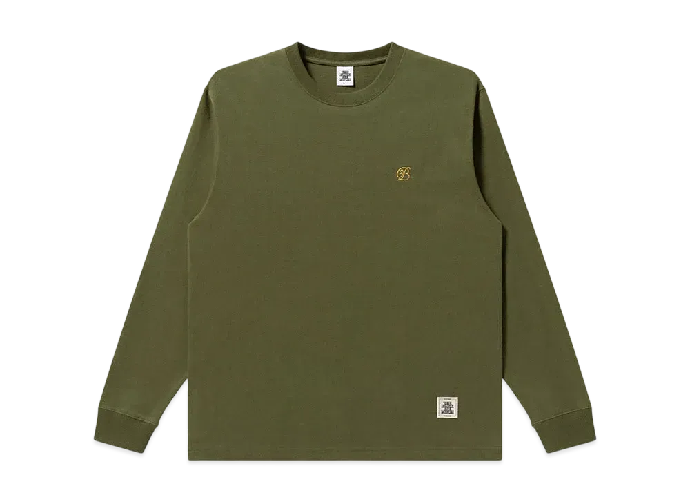 Blackeyepatch Small B Emblem L/S Tee "Olive"