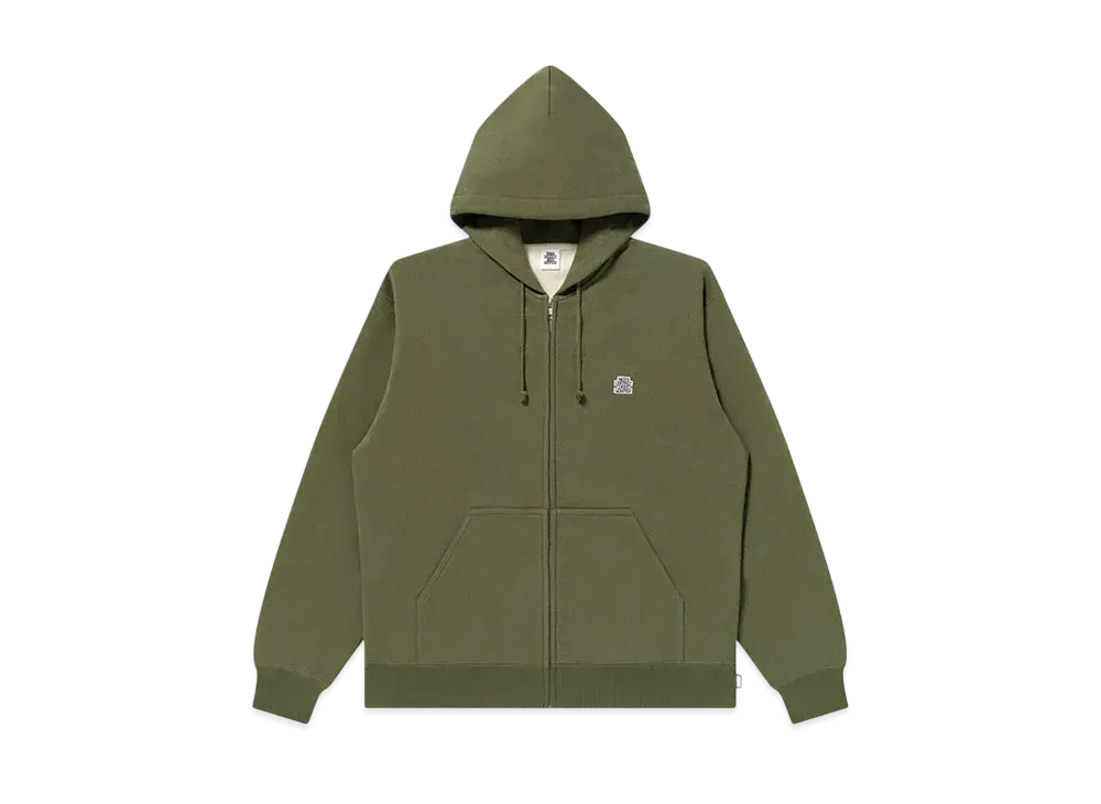 Blackeyepatch Small Og Thermal Zip Hoodie "Olive"