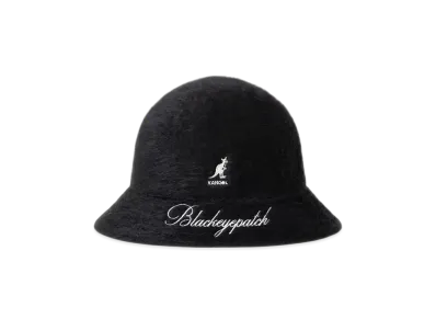 BlackEyePatch Script Logo Faux Fur Kangol Hat "Black"
