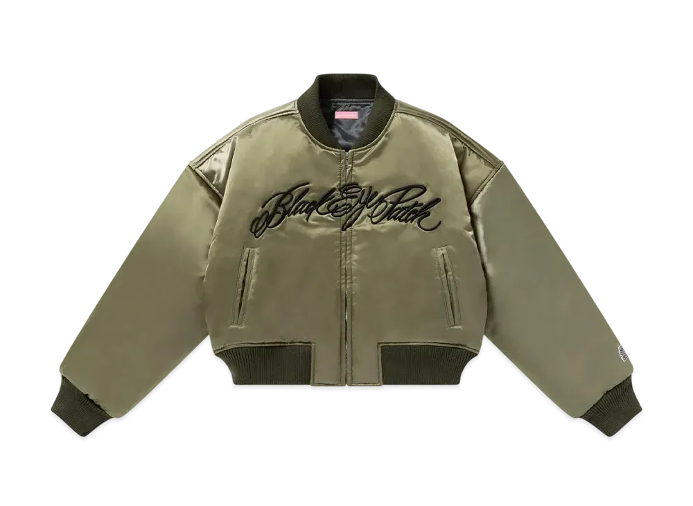 BlackEyePatch Low Script Stadium Jacket "Khaki"