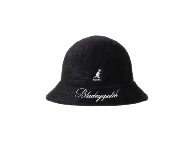 BlackEyePatch Script Logo Faux Fur Kangol Hat "Black"