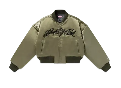 BlackEyePatch Low Script Stadium Jacket "Khaki"