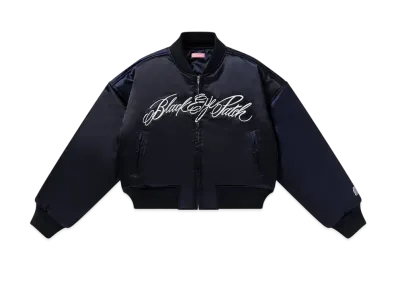 BlackEyePatch Low Script Stadium Jacket "Navy"