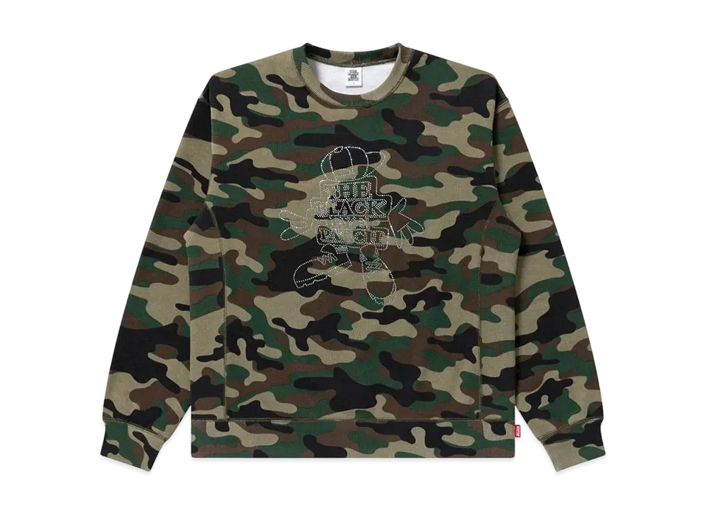 BlackEyePatch Rhinestone Og Boy Crew Sweat "Camo"