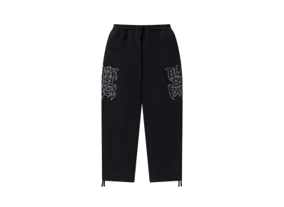 BlackEyePatch Metal Logo Fabric-Stitched Sweat Pants "Black"