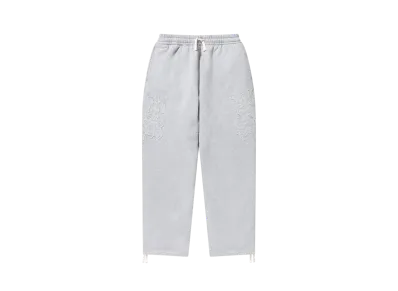 BlackEyePatch Metal Logo Fabric-Stitched Sweat Pants Heather "Grey"