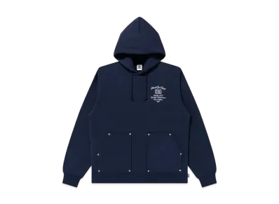 Brand Statement Double Pocket Hoodie "Navy"