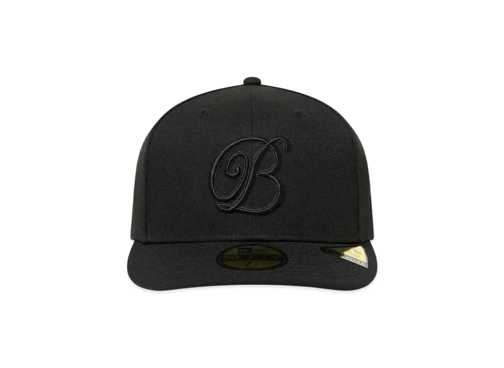 BlackEyePatch B Emblem Pre Curved New Era Cap "Black"