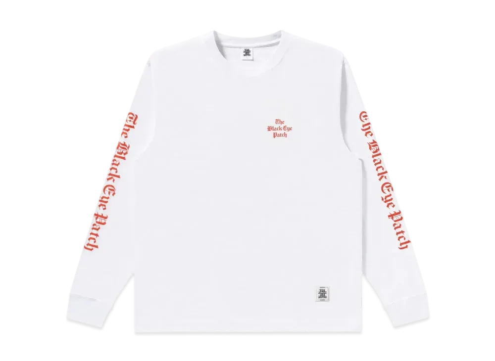 BlackEyePatch Times Logo L/S Tee White "White"