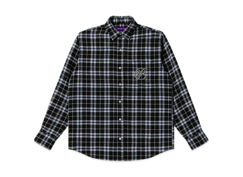 BlackEyePatch B Emblem Flannel Shirt "Black"