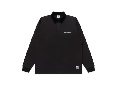BlackEyePatch OE Logo Corduroy Collared Rugby Shirt "Black"