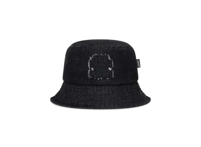 BlackEyePatch OG Label Patched Denim Bucket Hat "Black"