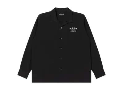 BlackEyePatch HWC Embroidered Open Collared L/S Shirt "Black"