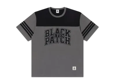BlackEyePatch Block College 2 Tone Hockey Tee "Charcoal"
