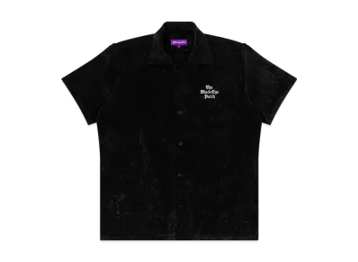 BlackEyePatch Bep Times Open Collared Velour S/S Shirt "Black"