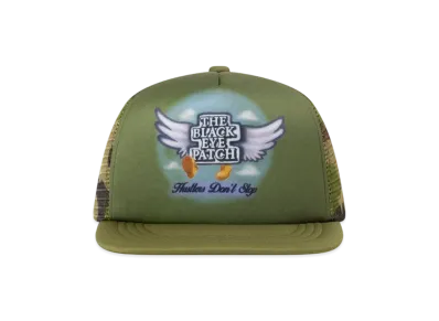 BlackEyePatch Flying Og Boy Airbrushed Mesh Cap "Olive"