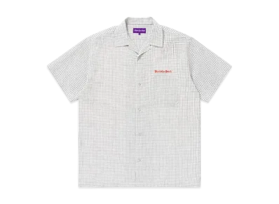 BlackEyePatch Grid Checked Open Collared S/S Shirt "White"