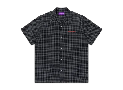 BlackEyePatch Grid Checked Open Collared S/S Shirt "Black"