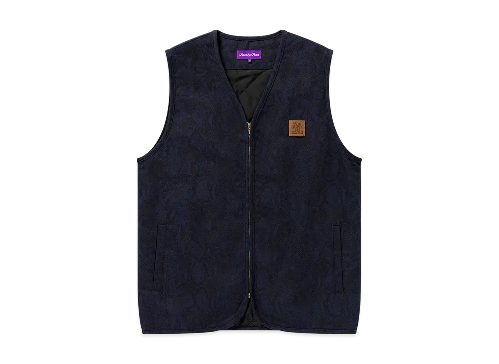 BlackEyePatch Python Patterned Duck Vest "Navy"