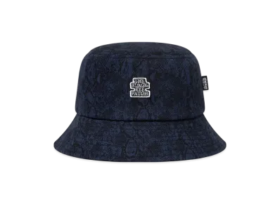 BlackEyePatch Python Patterned Bucket Hat "Navy"