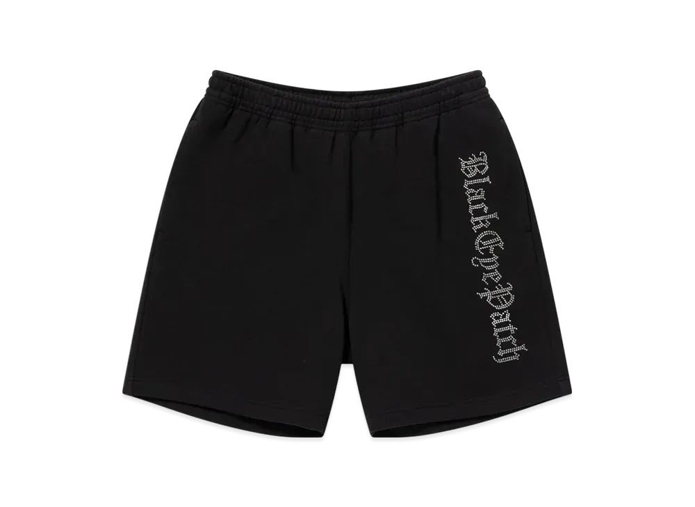 BlackEyePatch Rhinestoned OE Sweat Shorts "Black"