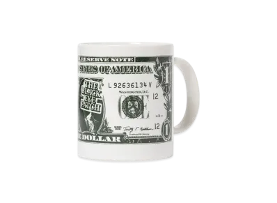 BlackEyePatch Dollar Bill Mug "White"